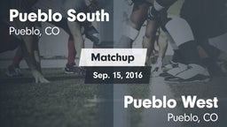 Matchup: Pueblo South High vs. Pueblo West  2016