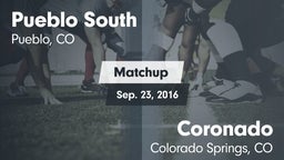 Matchup: Pueblo South High vs. Coronado  2016
