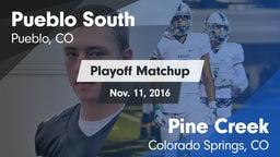 Matchup: Pueblo South High vs. Pine Creek  2016