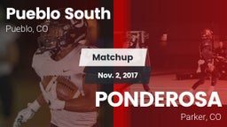 Matchup: Pueblo South High vs. PONDEROSA  2017