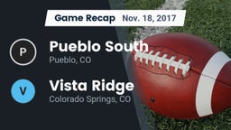 Recap: Pueblo South  vs. Vista Ridge  2017