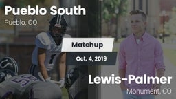 Matchup: Pueblo South High vs. Lewis-Palmer  2019