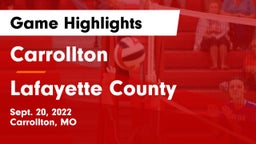 Carrollton  vs Lafayette County  Game Highlights - Sept. 20, 2022