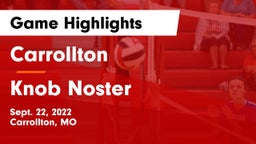 Carrollton  vs Knob Noster  Game Highlights - Sept. 22, 2022