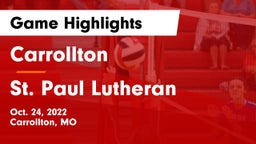 Carrollton  vs St. Paul Lutheran  Game Highlights - Oct. 24, 2022
