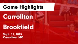 Carrollton  vs Brookfield  Game Highlights - Sept. 11, 2023
