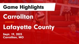 Carrollton  vs Lafayette County  Game Highlights - Sept. 19, 2023