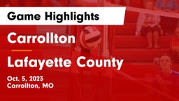 Carrollton  vs Lafayette County  Game Highlights - Oct. 5, 2023