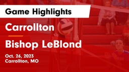 Carrollton  vs Bishop LeBlond  Game Highlights - Oct. 26, 2023