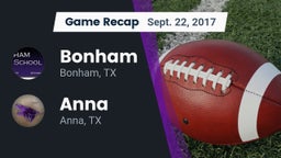 Recap: Bonham  vs. Anna  2017