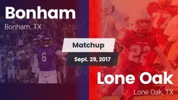 Matchup: Bonham  vs. Lone Oak  2017