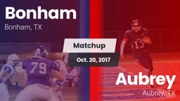 Matchup: Bonham  vs. Aubrey  2017