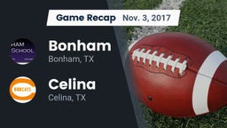Recap: Bonham  vs. Celina  2017