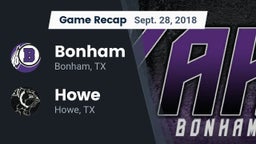 Recap: Bonham  vs. Howe  2018