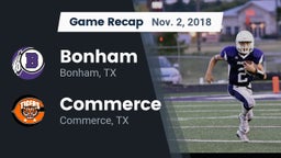 Recap: Bonham  vs. Commerce  2018