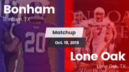 Matchup: Bonham  vs. Lone Oak  2019