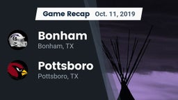 Recap: Bonham  vs. Pottsboro  2019