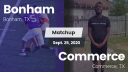 Matchup: Bonham  vs. Commerce  2020