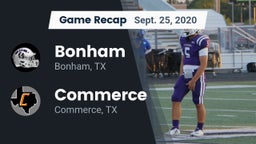 Recap: Bonham  vs. Commerce  2020