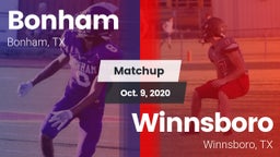 Matchup: Bonham  vs. Winnsboro  2020