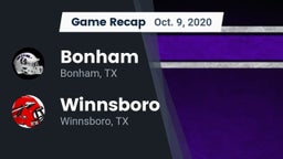 Recap: Bonham  vs. Winnsboro  2020