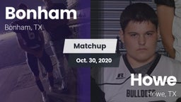 Matchup: Bonham  vs. Howe  2020