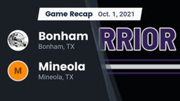 Recap: Bonham  vs. Mineola  2021