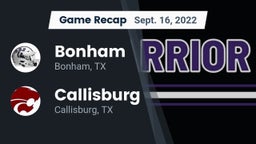 Recap: Bonham  vs. Callisburg  2022