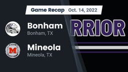 Recap: Bonham  vs. Mineola  2022