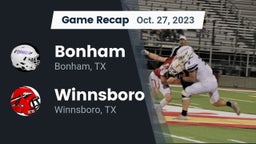 Recap: Bonham  vs. Winnsboro  2023