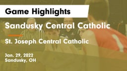 Sandusky Central Catholic vs St. Joseph Central Catholic  Game Highlights - Jan. 29, 2022