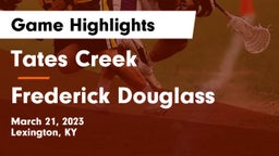 Tates Creek  vs Frederick Douglass  Game Highlights - March 21, 2023