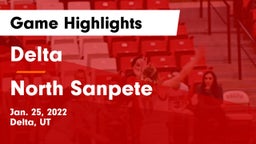 Delta  vs North Sanpete  Game Highlights - Jan. 25, 2022