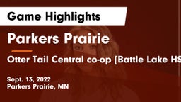Parkers Prairie  vs Otter Tail Central co-op [Battle Lake HS] Game Highlights - Sept. 13, 2022