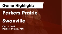 Parkers Prairie  vs Swanville  Game Highlights - Oct. 1, 2022
