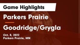 Parkers Prairie  vs Goodridge/Grygla  Game Highlights - Oct. 8, 2022