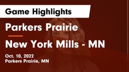 Parkers Prairie  vs New York Mills  - MN Game Highlights - Oct. 10, 2022