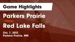 Parkers Prairie  vs Red Lake Falls Game Highlights - Oct. 7, 2023