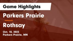 Parkers Prairie  vs Rothsay  Game Highlights - Oct. 10, 2023