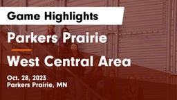 Parkers Prairie  vs West Central Area Game Highlights - Oct. 28, 2023
