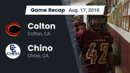 Recap: Colton  vs. Chino  2018