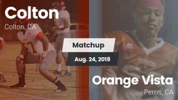 Matchup: Colton  vs. Orange Vista  2018
