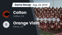 Recap: Colton  vs. Orange Vista  2018