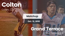 Matchup: Colton  vs. Grand Terrace  2018