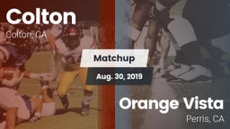 Matchup: Colton  vs. Orange Vista  2019