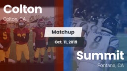 Matchup: Colton  vs. Summit  2019