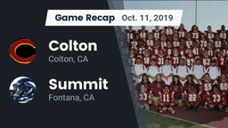 Recap: Colton  vs. Summit  2019