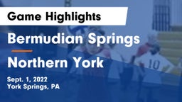 Bermudian Springs  vs Northern York  Game Highlights - Sept. 1, 2022