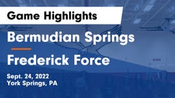 Bermudian Springs  vs Frederick Force Game Highlights - Sept. 24, 2022