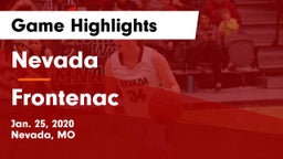 Nevada  vs Frontenac  Game Highlights - Jan. 25, 2020